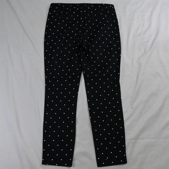Old Navy 4 Black Polka Dot Pixie Mid Rise Skinny Ankle Womens Dress Pants - Picture 7 of 7